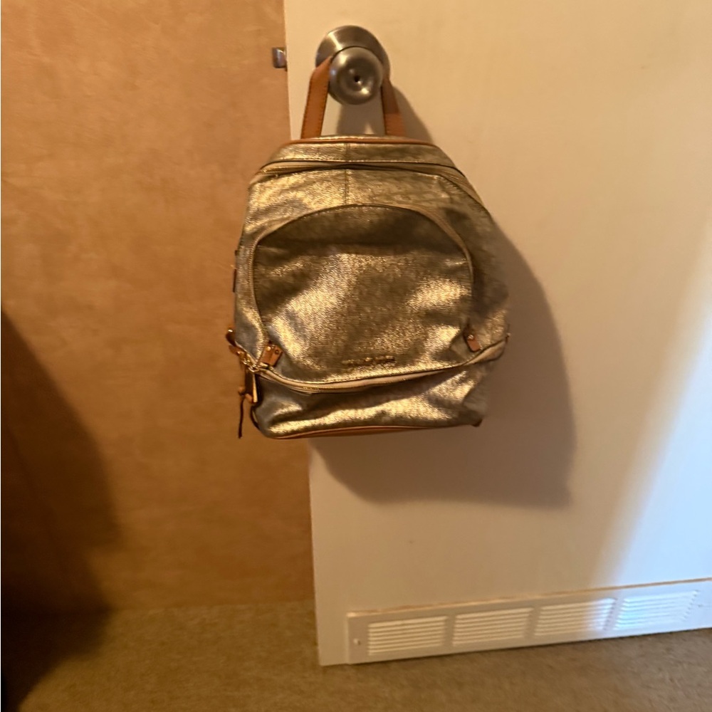 MICHAEL Michael Kors Metallic Gold Backpack